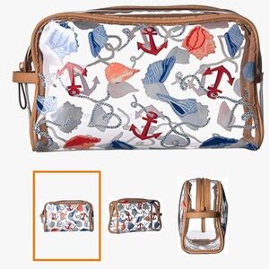 Vera Bradley Nautical Anchor Print Cosmetic Bag